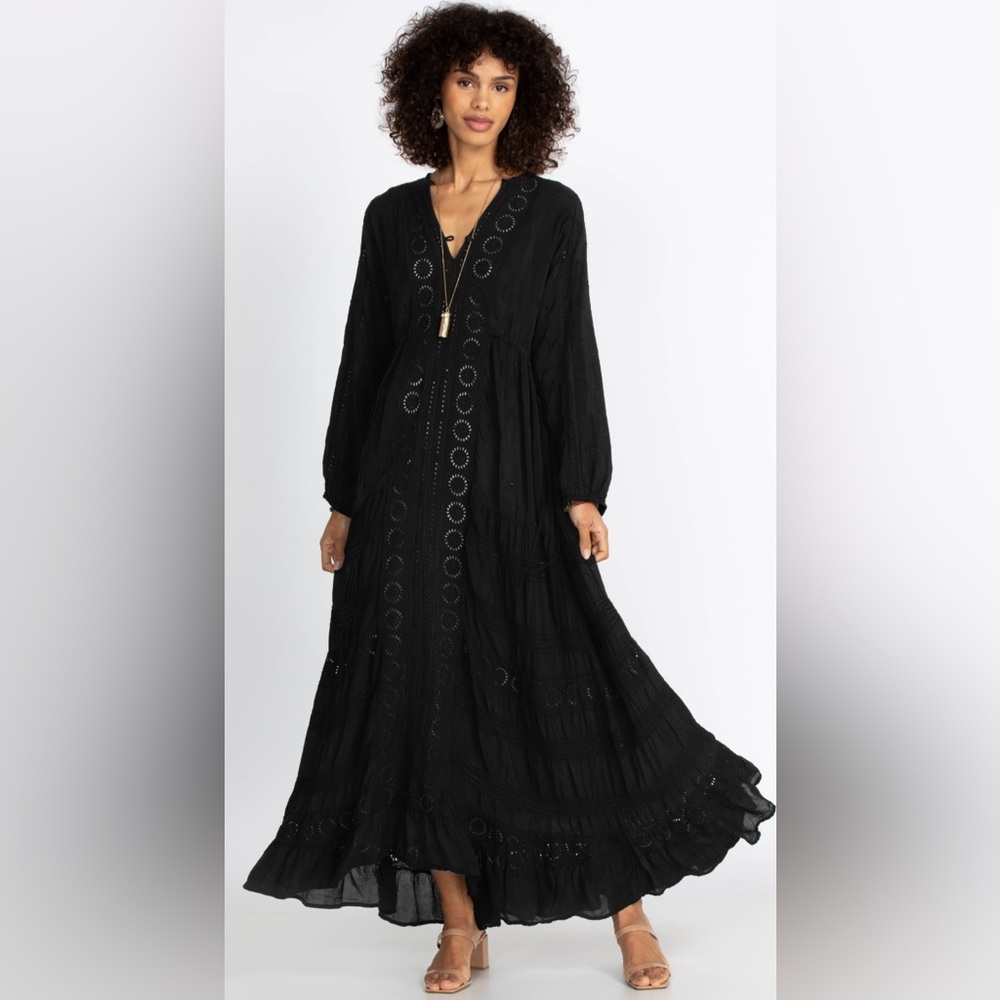 Johnny Was Black Maxi Dress